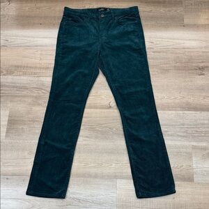 Ralph Lauren Dark Green Corduroy Straight Leg Pants, Women’s Size 10